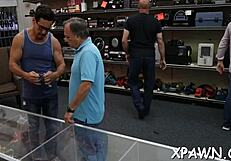 Rough Sex In Shop With Doggystyle Fucking