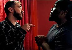 Pathetic husband humiliated as landlord fucks his teen wife in doggystyle