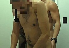 Cum-covered asshole dripping after bareback group with big black cocks.