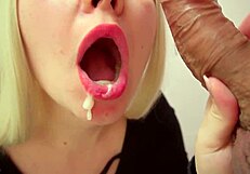 Close up and tender oral sex with a big cumshot