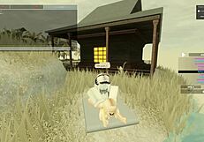 金发女郎在疯狂Roblox色情片中深喉和肛交！