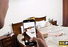 Stepbro Replaces Girl’s Hand with Cock for Slit Pleasure. Russian Teen Moans!