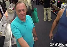 Rough Sex In Shop With Doggystyle Fucking