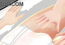 Mia hentai nurse plays dirty doctor games with anime girl