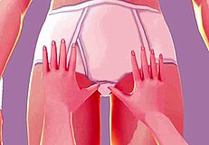 Mia hentai nurse plays dirty doctor games with anime girl