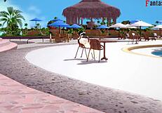 Yor forger in bikini pool sex spy x family genshin impact fantasyking3 😏