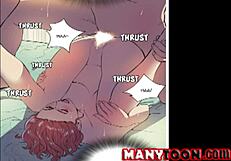 Japanese mother in law blowjob and fucking in hentai comics