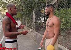 Two guys enjoy a casual encounter together