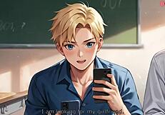 He brought a classmate with huge boobs for a big cock session.