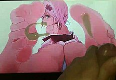 anime feet cum tribute