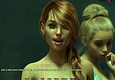 Mark plays with stepsister in pool?