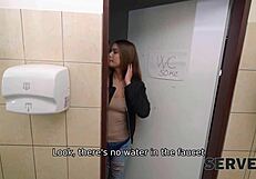 Serve4k My Cumappance with Blowjob and Riding in Toilet