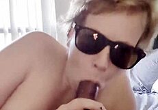 busty milf rides doc's cock for a huge cum load on her shaved pussy