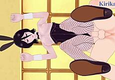 Rukia Kuchiki and Yoruichi Shih in Bunny Girl Intense Hentai Sex