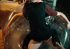 Two Skinny Twinks Share Inflatable Chair