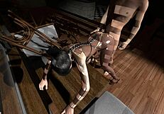 Fucking eve doggy after throat fuck