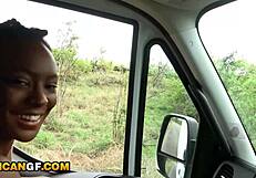 i got my nympho african girlfriend sucking my white cock after that exotic safari date with some fucking