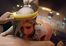 Overwatch pmv featuring tracer and widowmaker sex scenes