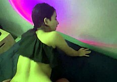 Latina Girl Catches Stepbrother Masturbating with Big Tits