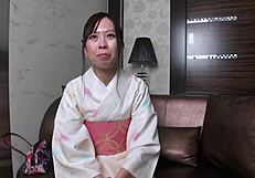 Bathrobe-Clad Mature Japanese Woman in Sticky Sex with Nozomi Tanaka!