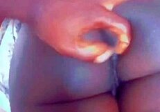 Mr G plays with my beautiful black ass, and it's so sexy, I can't stop moaning or something.