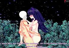 Hex maniac trainer class indulges in public sex fantasy with pokemon in outdoor classroom hentai