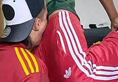 hot gay sexo in adidas pants now!