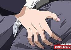 Perv Step Dad Gropes Step Daughter in Uncensored Hentai Exclusive.