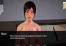 New family's naughty antics in animated porn video
