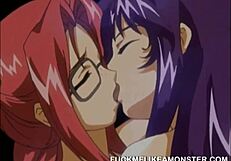big titty anime babe enjoys oral and fingering
