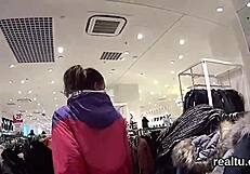 Attractive czech teen seduced in shopping centre and shagged in pov?
