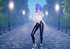 Cute Anime Girl Dances and Gets Fucked