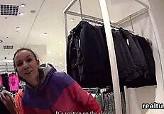 Attractive czech teen seduced in shopping centre and shagged in pov?