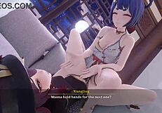 hu tao, are you into lesbian hentai action like this?