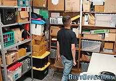 Young man interacts with officer casually