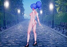 Cute Anime Girl Dances and Gets Fucked