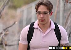 Hot guys hook up in park for gay sex