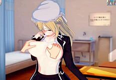 i rub maeriberry haans big tits in 3d cg anime