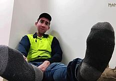 Gay Stepdad Fantasizes About Feet During Tough Workday