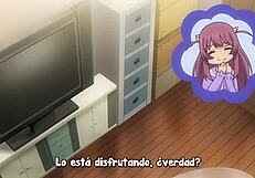 Hey, check out this anime sucking big tits scene