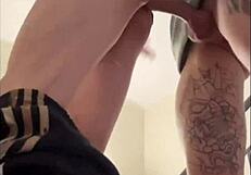 I Caught a Guy Jerking Off and Joined for a Blowjob