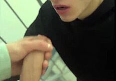 I Caught a Guy Jerking Off and Joined for a Blowjob