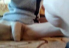 Young gay student fingers big dick