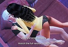 3D animated hentai with a love story