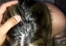 Filling girlfriend with cumshot in doggystyle