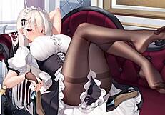 playing a perverted game with cute honey