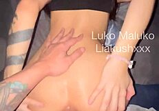 Petite latina girl rides big cock in cowgirl anal creampie