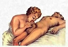 Hey, ever seen a vintage erotic illustration come to life like this?