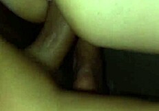 Filling girlfriend with cumshot in doggystyle