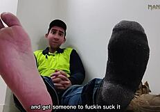 Gay Stepdad Fantasizes About Feet During Tough Workday